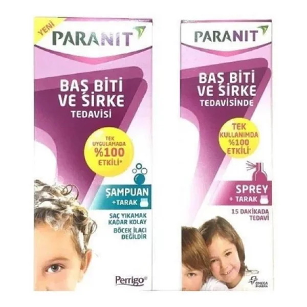 Paranit Bit Şampuan 100 Ml+ Baş Sprey 100 Ml Tedavi Seti - Görsel 3