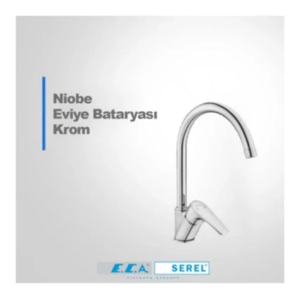 E.C.A. Niobe 102118124 Mafsallı Mutfak Bataryası - Görsel 7