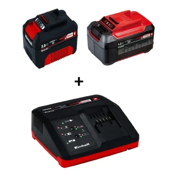 Einhell 18V Power X-Change 3.0 Ah + 5.2 Akü + Hızlı Şarj Cihazı - Görsel 3