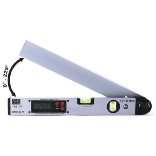 Bts 12471 2 Sulu Dijital Açı Ölçerli 16" 400 Mm Su Terazisi - Görsel 5