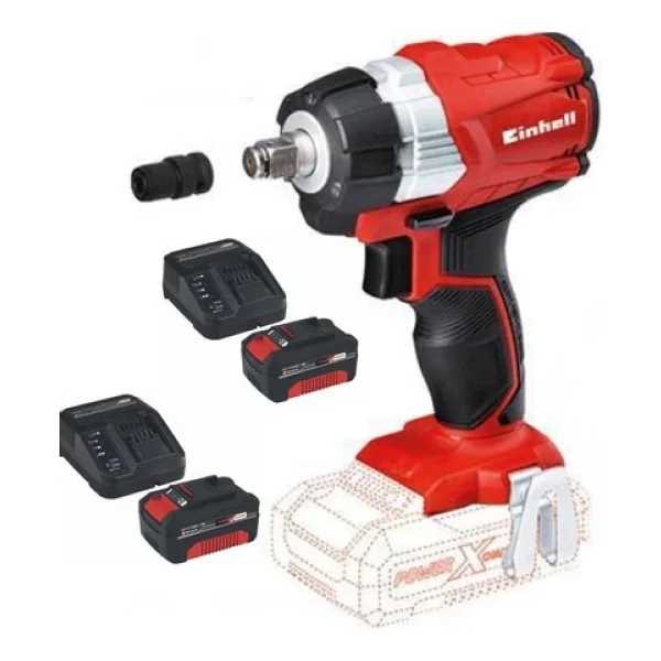 Einhell Te-Cw 18li Bl Çift Akülü 4 Ah Somun Sıkma Makinesi - Görsel 3