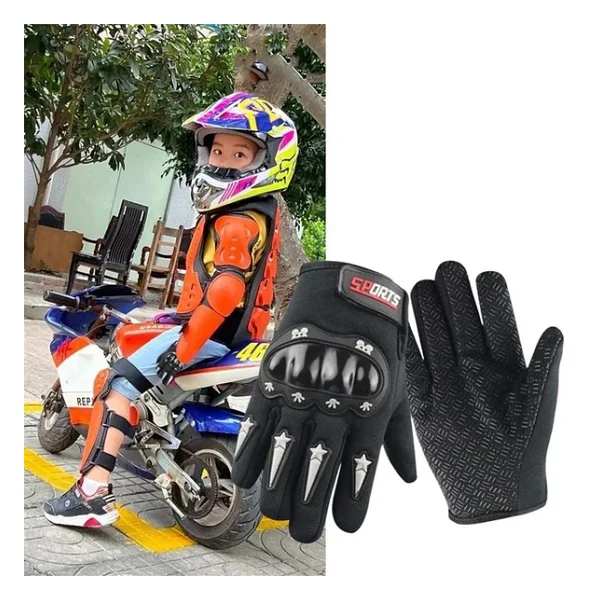 Çocuklar İçin Tam Korumalı Scooter Bisiklet Eldiveni - Görsel 2