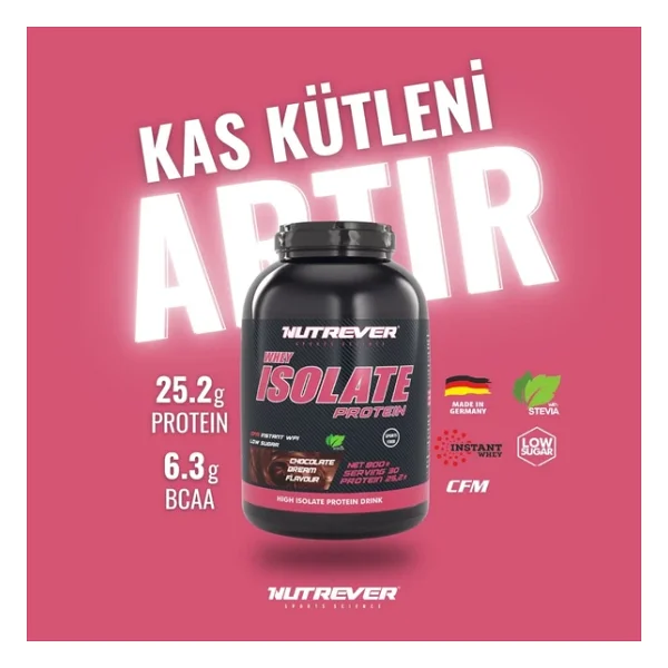 Nutrever Whey Isolate 1800 Gr Protein Tozu - Görsel 5