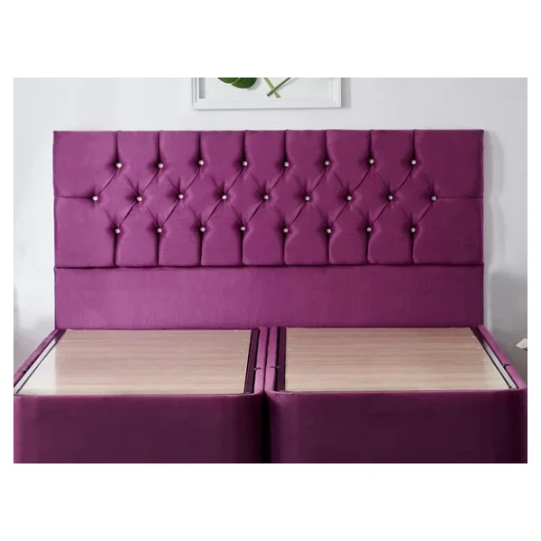 Niron Violet Baza Ve Başlık Seti 160x200 Cm Çift Kişilik Sandıklı Mor Kumaş Baza Ve Başlığı - Görsel 9