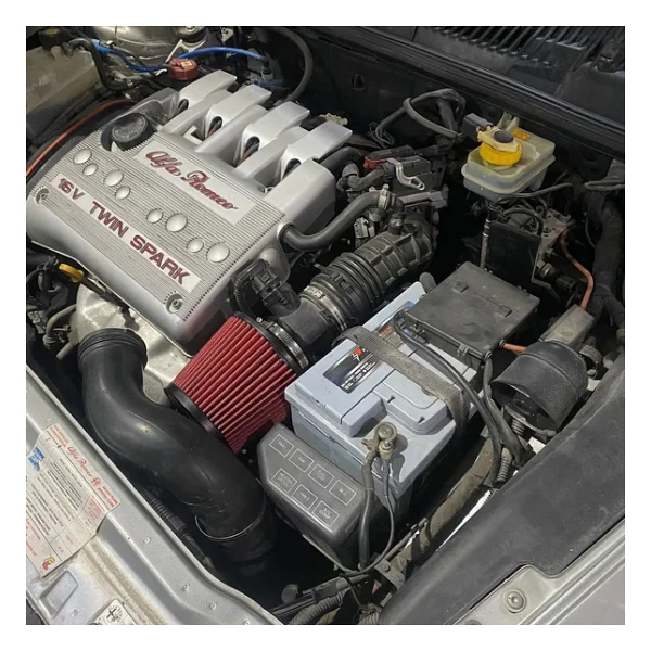 Alfa Romeo 156 Performans Açık Hava Filtresi 7.6cm Kırmızı - Görsel 3