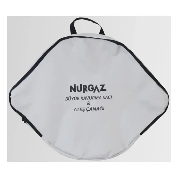 Nurgaz Ng-Ac Büyük Boy Ateş Çanağı - Ayaklı Portatif Kavurma Sacı + Çanta - Görsel 3