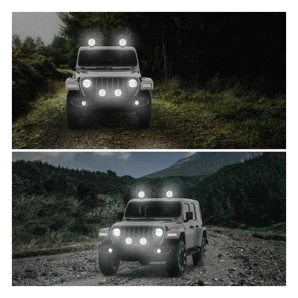 Hella Off-Road Valuefit Blade LED Uzun Far Siyah 22w 7" Beyaz Isik 1fj357198-041 - Görsel 7