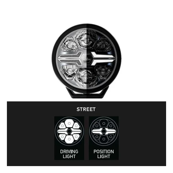 Hella Off-Road Valuefit Blade LED Uzun Far Siyah 22w 7" Beyaz Isik 1fj357198-041 - Görsel 4