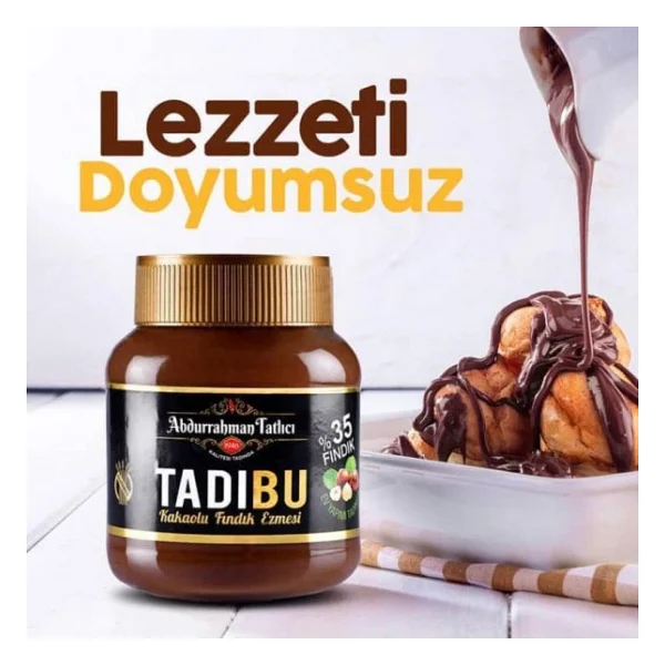 Abdurrahman Tatlıcı Tadıbu Kakaolu Fındık Ezmesi 330 Gr - Görsel 3