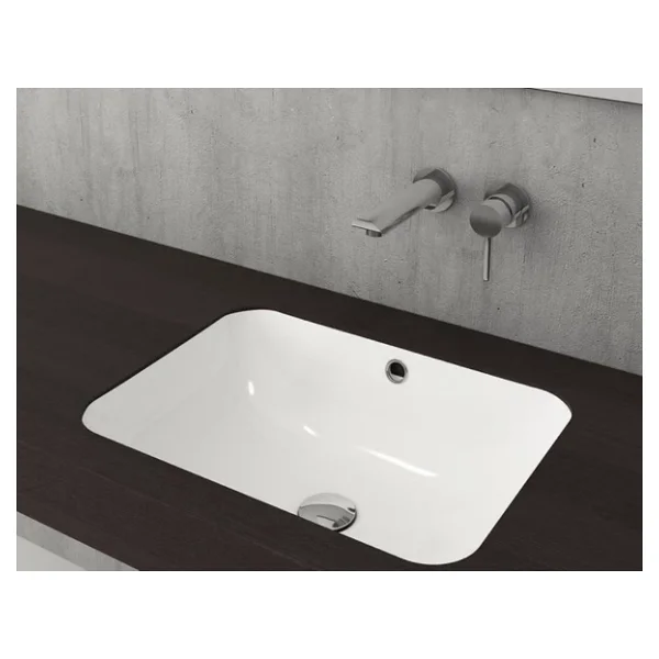 Bocchi Scala 1006-001-0125 55 Cm Parlak Beyaz Tezgah Altı Lavabo - Görsel 5