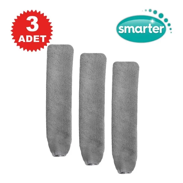 Smarter Dip Köşe Toz Toplayıcı Yedek Mop 3 Adet Mikrofiber Paspas - Görsel 6