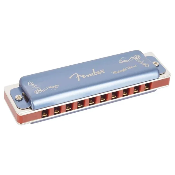 Fender Midnight Blues Fa Majör Mızıka - Görsel 4
