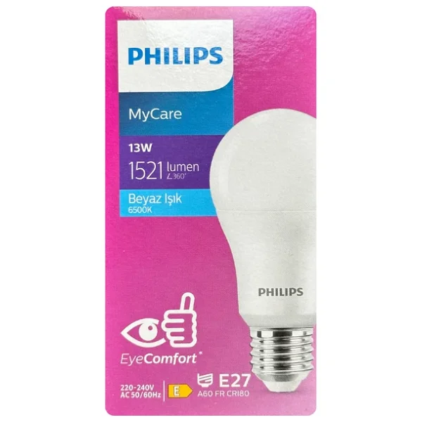 Philips Mycare Beyaz Işık 13 W-100 W E27 LED Ampul - Görsel 5