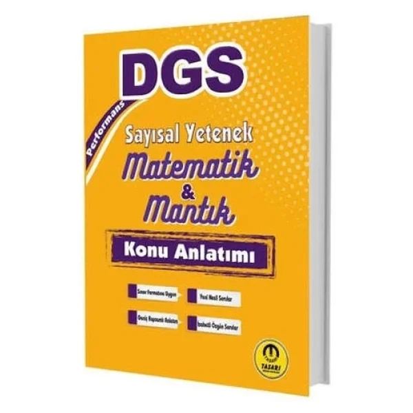 Tasarı Yayınları Dgs Performans Sayısal Yetenek Matematik Mantık Konu Anlatımı - Görsel 4