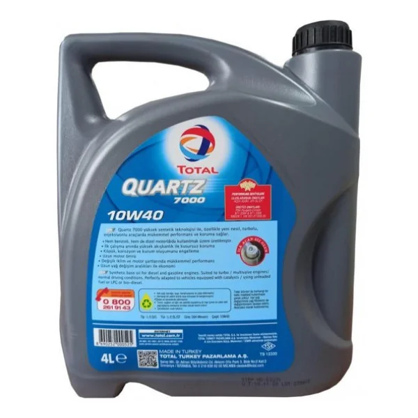 Total Quartz 7000 10w-40 4 Lt Motor Yağı - Görsel 7