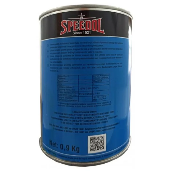 Speedol Lityum Kompleks Gres 0,900 Kg - Mavi Isıya Dayanıklı Gres - Görsel 2
