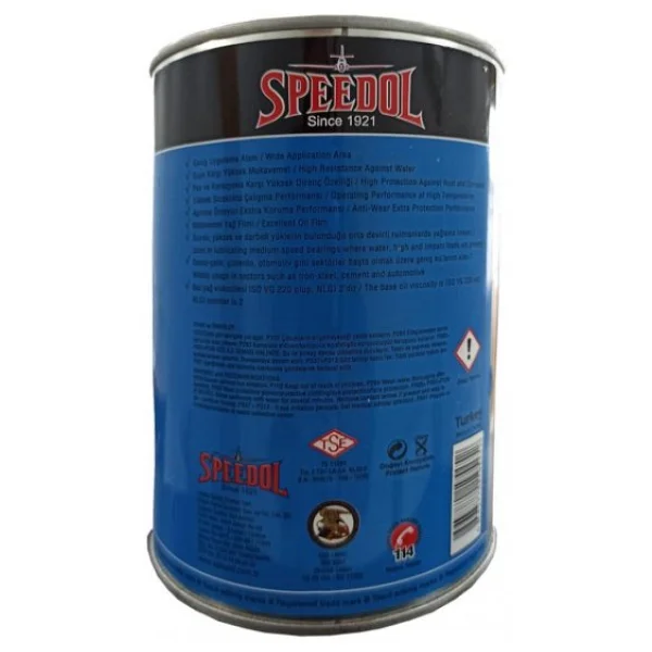 Speedol Lityum Kompleks Gres 0,900 Kg - Mavi Isıya Dayanıklı Gres - Görsel 3