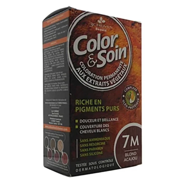 Color Soin Organik 7m Mahogany Blond Saç Boyası - Görsel 3