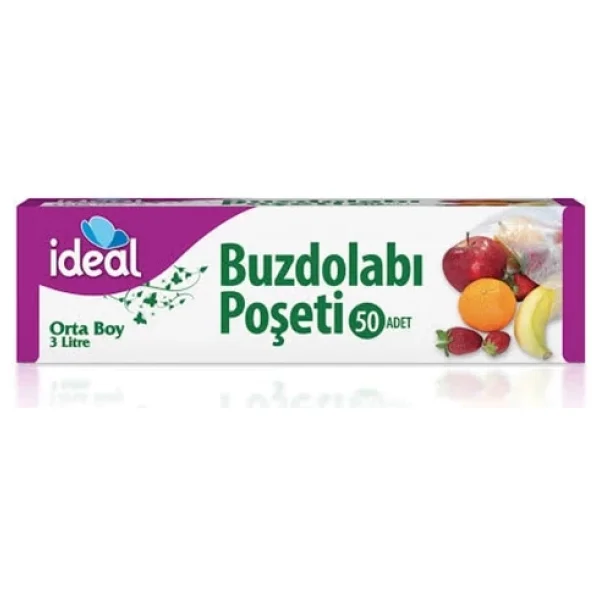 Ideal Orta Boy Buzdolabı Poşeti 50'li 5 Adet - Görsel 5
