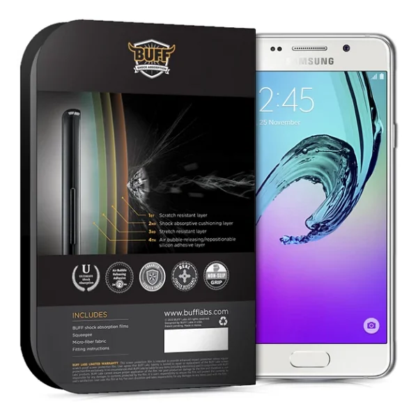 Buff 2016 Galaxy A7 İle Uyumlu Darbe Emici Ekran Koruyucu Film - Görsel 4