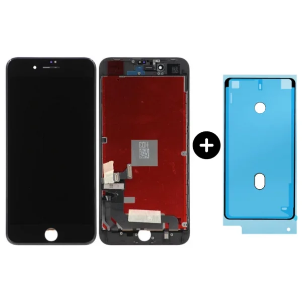 iPhone 8 Plus Uyumlu OLED Lcd Ekran Dokunmatik Siyah + Sıvı Ve Toza Dayanıklılık Bandı - Görsel 3
