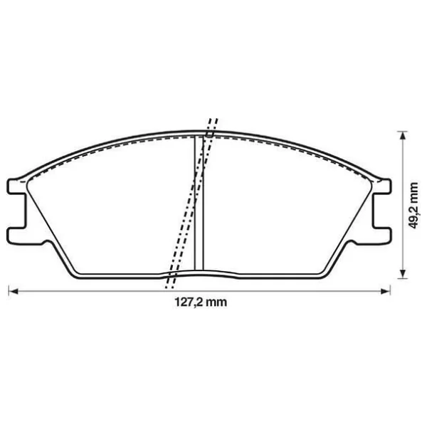 Hyundai Accent Ön Fren Balata (1994-2006) 1.3, 1.5, 1.6, 1.5 Crdı 5810122A10 - Görsel 2