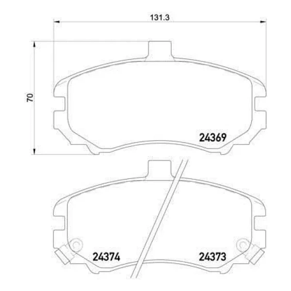 Hyundai Elantra Ön Fren Balata (2004-2008) 1.6 581012da50 - Görsel 2