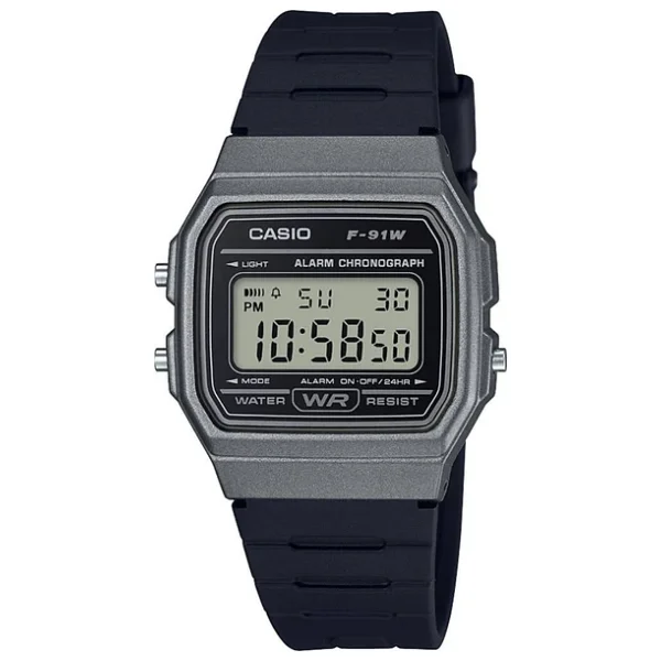 Casio Standart F-91wm-1bdf Siyah-Füme Erkek Kol Saati - Görsel 7