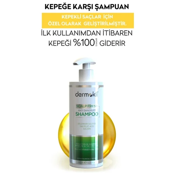 Dermokil Kepeğe Karşı Şampuan 390 Ml - Görsel 5