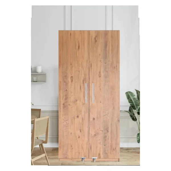 Tdesigno Hibe Çok Amaçlı 90 Derece Açılabilir 2 Kapaklı Kiler Erzak Mutfak Dolabı-90 Cm - Görsel 4