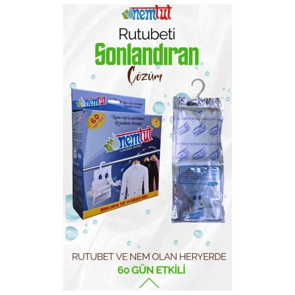 Rutubet Giderici Nem Emici Koku Küf Ve Korozyon Önleyici 1 Kutu 2 Paket 1 Kg - Görsel 6