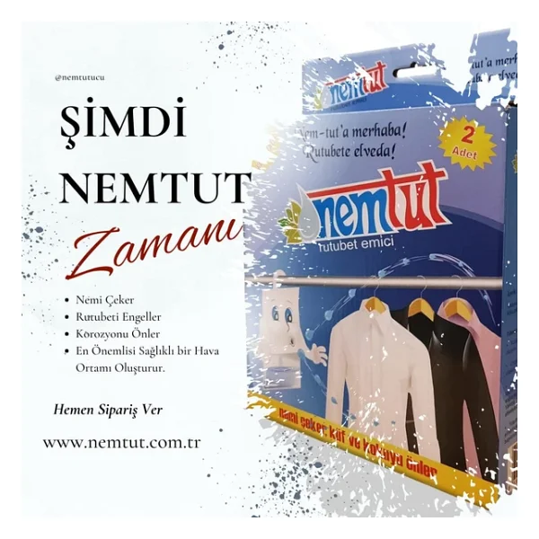Rutubet Giderici Nem Emici Koku Küf Ve Korozyon Önleyici 1 Kutu 2 Paket 1 Kg - Görsel 3