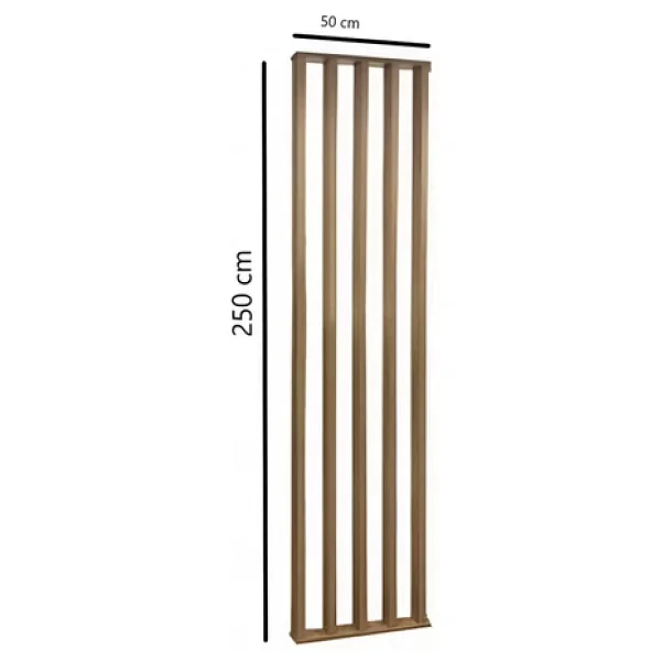 Pinoxi 50cm X 250cm Ahşap Çıtalı Paravan Oda Ayırıcı Seperatör Duvar Dekor 50cm X 250 Cm - Görsel 5