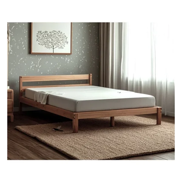 Pinoxi Masif Ahşap Karyola 90x200 Cm Doğal Ahşap Natural - Görsel 3