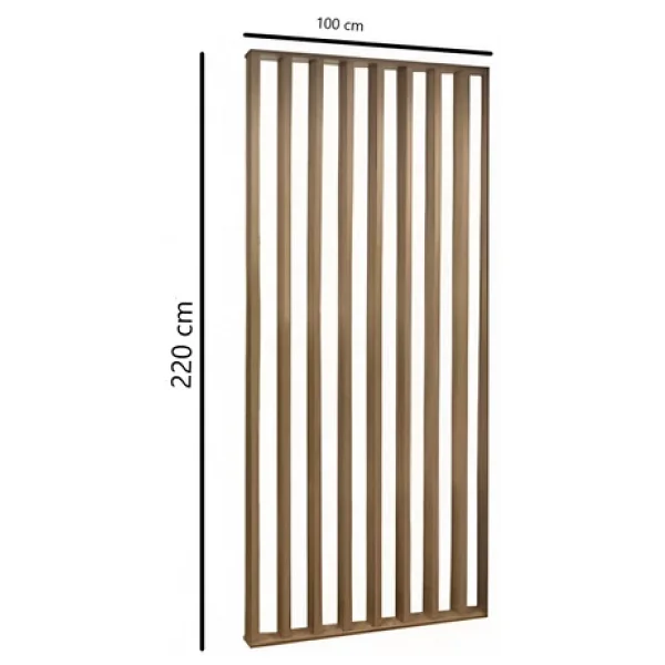 Pinoxi 100cm X 220cm Ahşap Çıtalı Paravan Oda Ayırıcı Seperatör Duvar Dekor 100cm X 220cm - Görsel 5