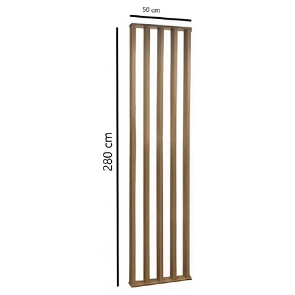 Pinoxi 50cm X 280cm Ahşap Çıtalı Paravan Oda Ayırıcı Seperatör Duvar Dekor 50cm X 280cm - Görsel 5