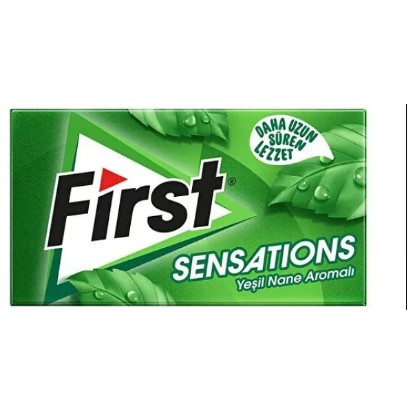 First Sensations Yeşil Nane Aromalı Şekersiz Tatlandırıcılı Sakız 3'lü - Görsel 4