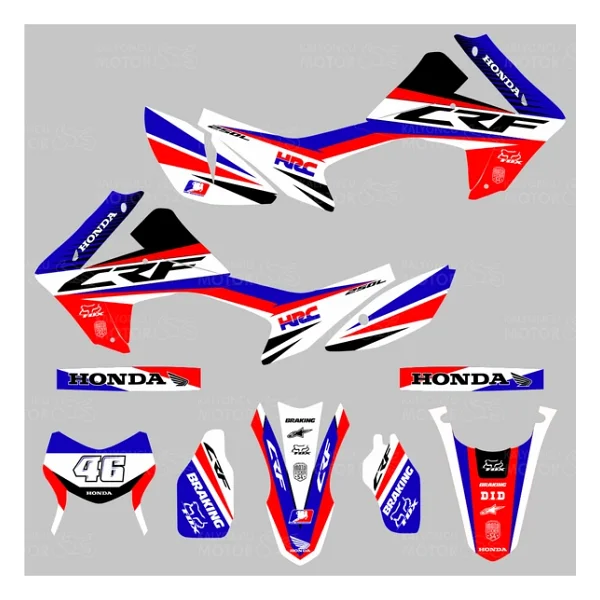 Honda Crf 250 L Hrc Lıne Desing Sticker Set - Görsel 2