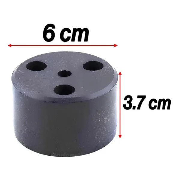 Mobilya Ayak Yükseltici Baza Ayağı Koltuk Kanepe Altı Puf Ayakları Yükseklik=3.7 Cm Siyah 10 Adet - Görsel 2