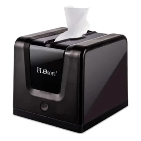 Flosoft Modern Dekoratif Masaüstü Peçetelik Dispenser Peçetelik Peçete Kutusu - Plastik - Siyah - - Görsel 3