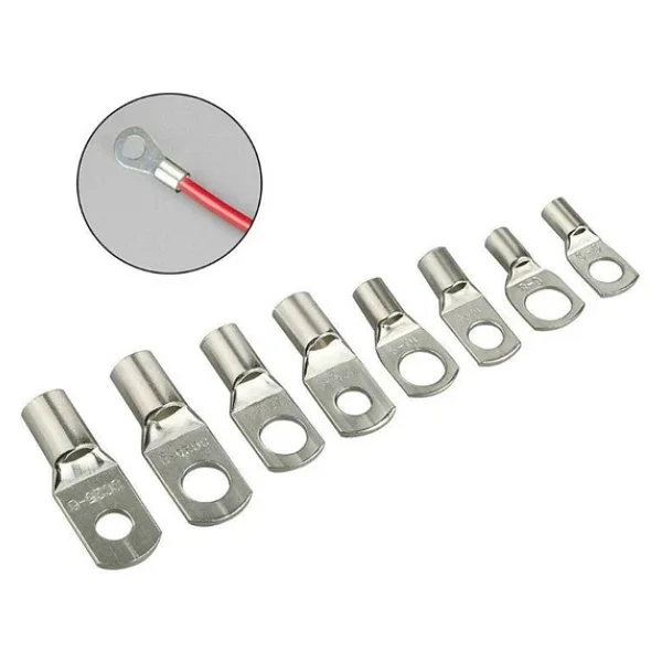 60 Adet Skp Sıkmalı Kablo Pabucu 6-25mm 8 Çeşit Şeffaf Çantada - Görsel 6