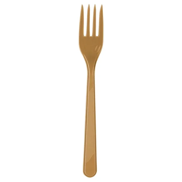 Plastik Gold Altın Renkli Lüx Parti Doğum Günü Çatal - 18 Cm. - 250 Adet Altın - Görsel 2