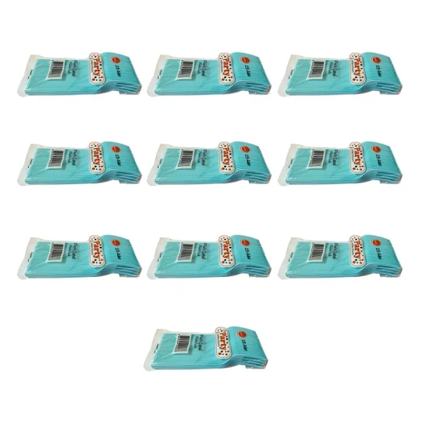 Plastik Turkuaz Renkli Lüx Parti Doğum Günü Çatal - 18 Cm. - 25 Adetlik 10 Paket - Görsel 3