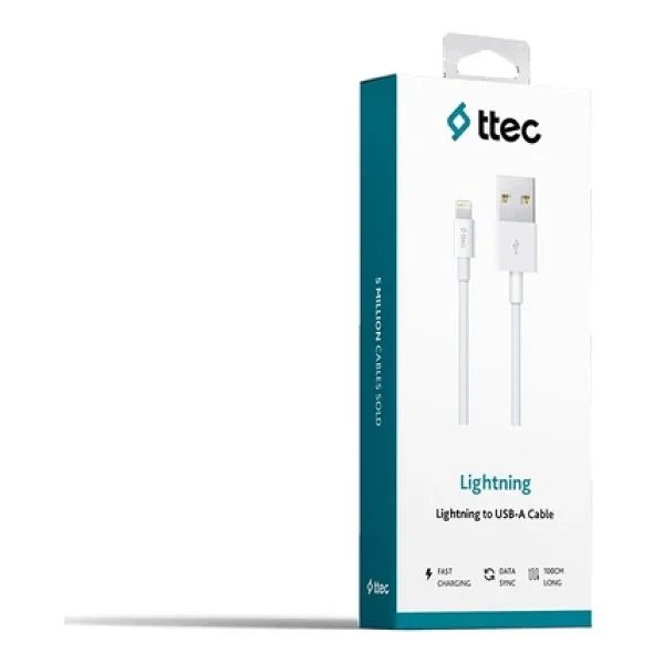 Ttec 2dk7508b 1 M Beyaz USB To Lightning Şarj Kablosu - Görsel 6