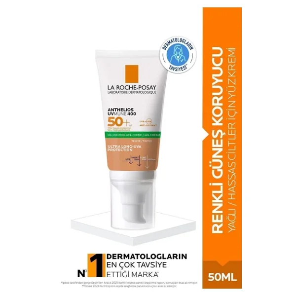 La Roche-Posay Anthelios Uvmune 400 Oil Control 50 Ml 50 Faktör Renkli Güneş Kremi - Görsel 3