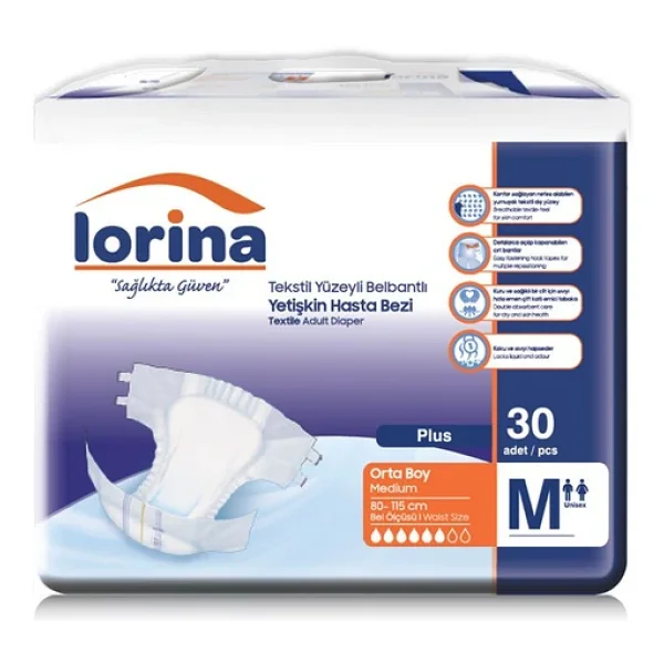 Lorina Belbantlı Orta Boy M 30'lu 2 Adet Hasta Bezi - Görsel 6