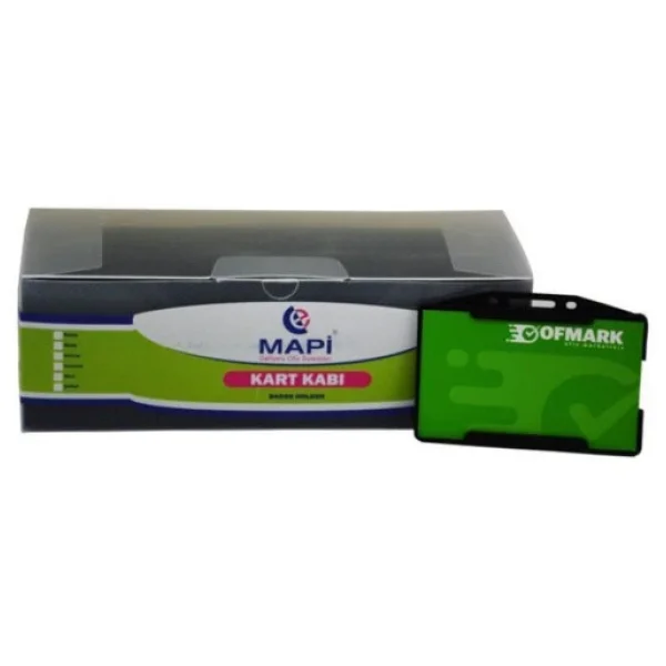 Mapi Plastik Yatay Kart Koruyucusu 54mm X 86mm Siyah (50 Li Paket) - Görsel 3
