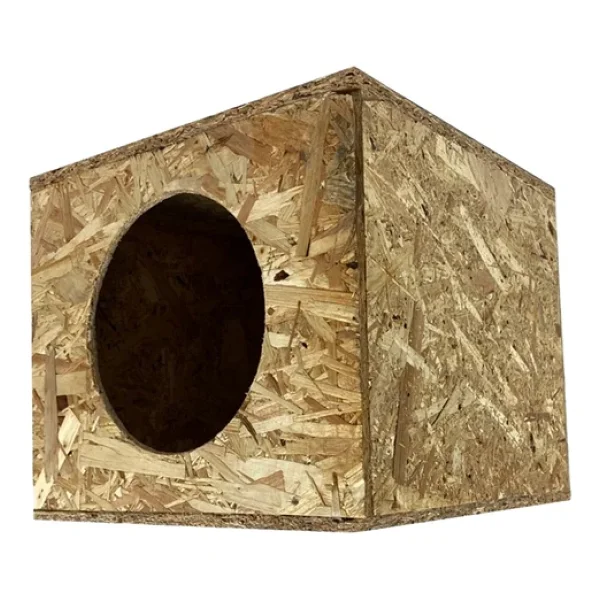Reyo Kedi Evi Dış Ortam Uygun Ahşap Kedi Evi Osb 36x34x32 Cm - Cat04 - Görsel 5
