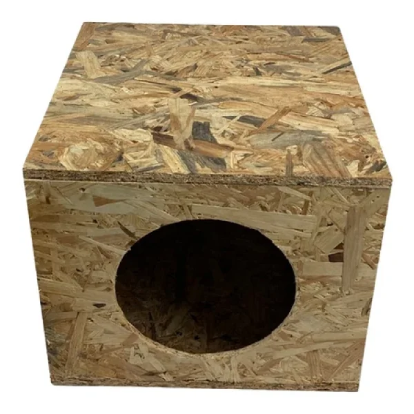 Reyo Kedi Evi Dış Ortam Uygun Ahşap Kedi Evi Osb 36x34x32 Cm - Cat04 - Görsel 6