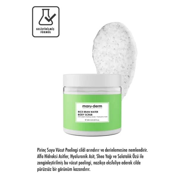 Maru.Derm Pirinç Suyu Vücut Peeling 250 Ml - Görsel 6